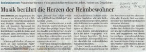 Schwetzinger Zeitung 21.12.2015 (Marion Marquetant)
